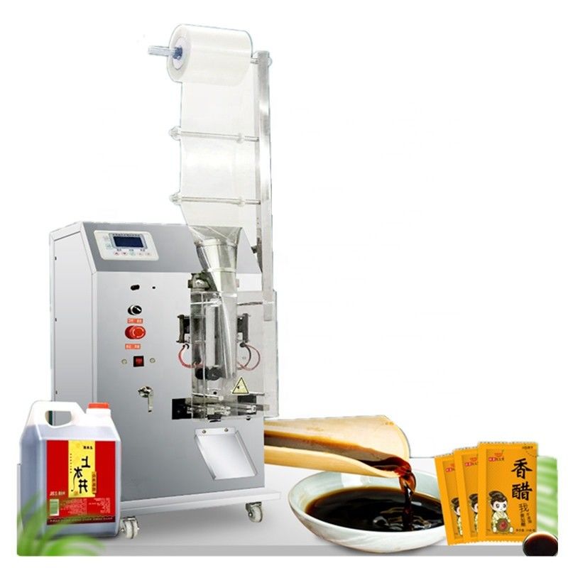 Neues Design 3 Seiten Siegel Kleine vertikale Verpackungsmaschine Automatische reine Flüssigkeit Saft Sauce Taschenverpackungsmaschine