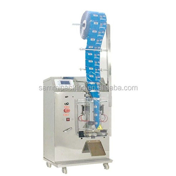 Neues Design 3 Seiten Siegel Kleine vertikale Verpackungsmaschine Automatische reine Flüssigkeit Saft Sauce Taschenverpackungsmaschine