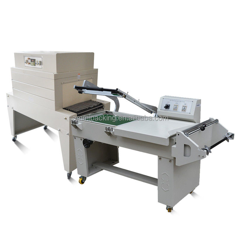 Neue Konstruktion 2 in 1 L Stangversiegelungsmaschine L-Typ Versiegelungs-Schneidmaschine und BS-A450 Wärmeschrumpf-Tunnel-Verpackungsmaschine