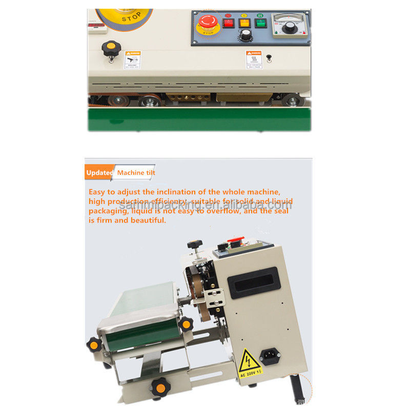 Semi-Auto-Vertikalversiegelungsmaschine, kontinuierliche Bandversiegelungsmaschine für kleine Lebensmittelbeutel