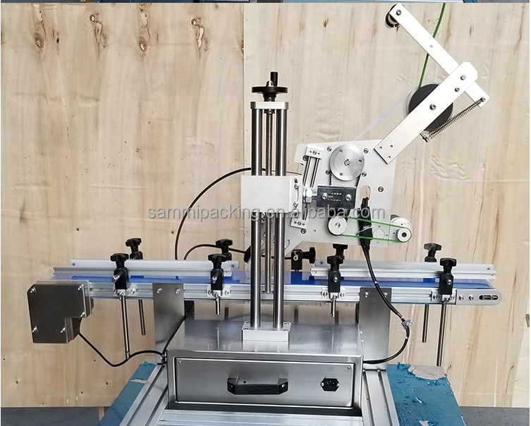 Automatische Aufkleber-Flachflaschen-Kennzeichnungsmaschine elektrisch angetrieben