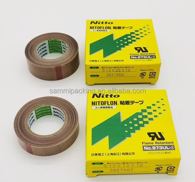 Nitto 973UL Nitto 903 PTFE Glasfaserteppich Filmband zum Versiegeln Nitto Band 0,13 mm × 13 mm × 10 m 973UL-S