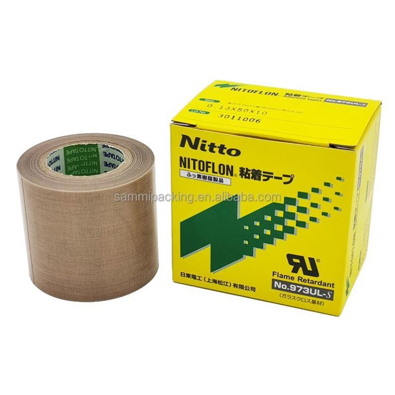 Nitto 973UL Nitto 903 PTFE Glasfaserteppich Filmband zum Versiegeln Nitto Band 0,13 mm × 13 mm × 10 m 973UL-S