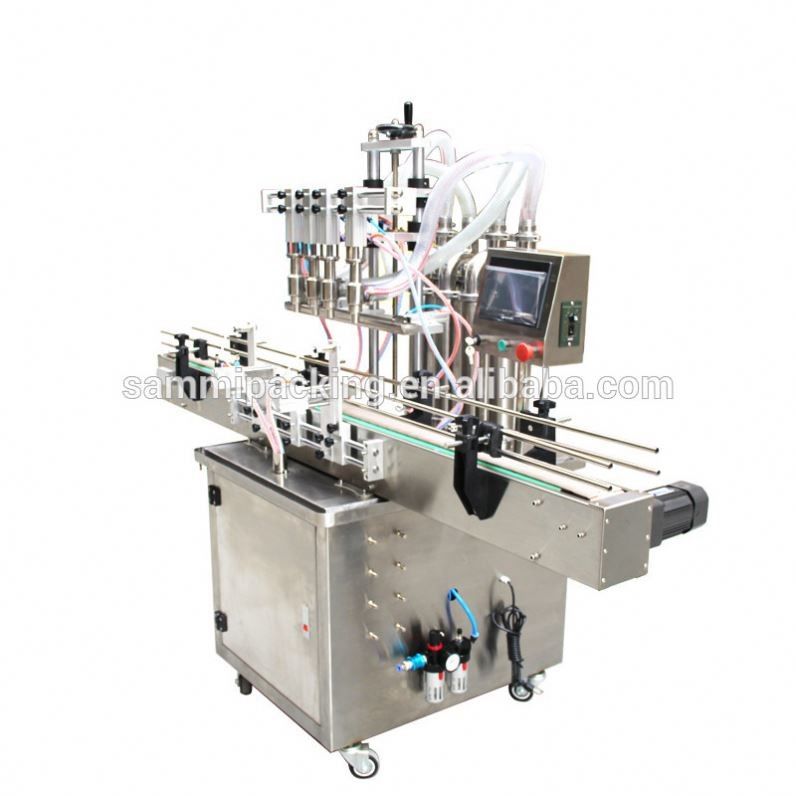 Neues Design Halbautomatische Öl / Saft / Wasser / Honig Flüssigkeit Glasdose Plastikflasche Füllung Verpackungsmaschine
