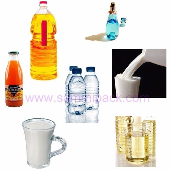 4 Köpfe pneumatisch angetriebene Flüssigkeitsfüllmaschine für Getränke, Öl, Shampoo, Alkohol, Parfum