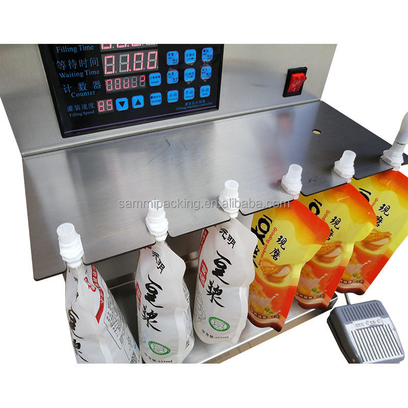 Maßgeschneiderte Füllmaschine, Tischtyp 100ml 8 Kopf Flüssigkeitsfüllmaschine