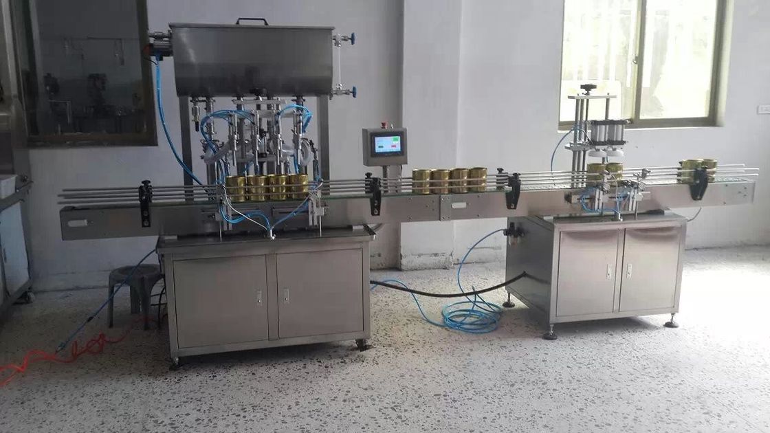 Automatische Produktion von Shampoos und Kosmetika Spülflaschen Lotion Waschmittel Flüssige Seife Füllkappenmaschine