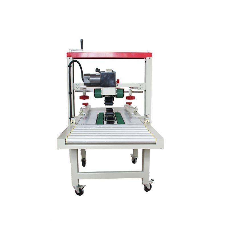 Fxj-6050 Hochgeschwindigkeitsverstellbares Top-Bottom-Tape Elektrische stabile automatische Kartons Schachteln Schachtelversiegelung Kartonversiegelungsmaschine