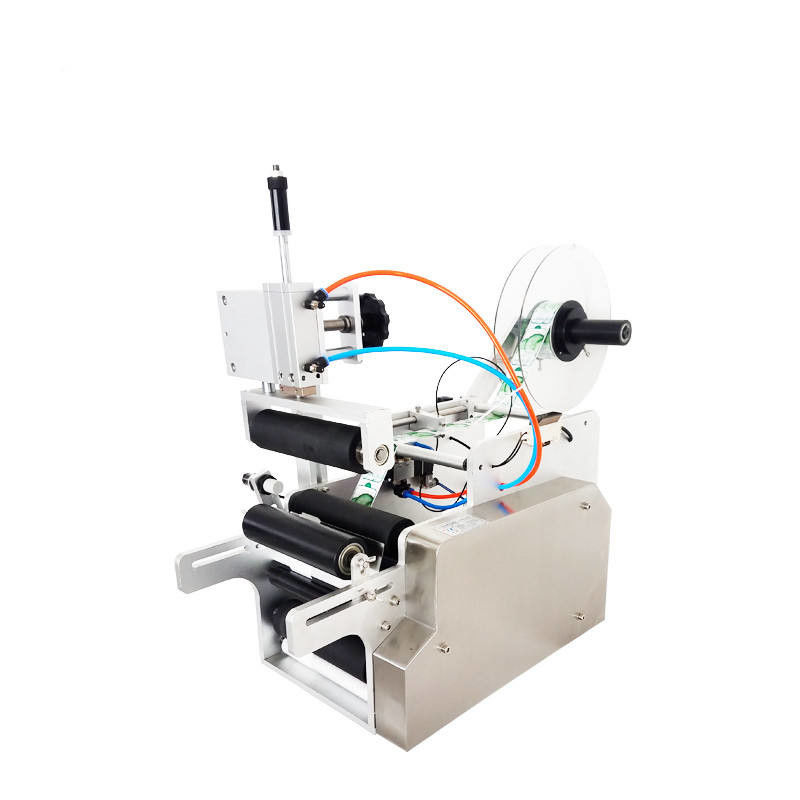 Aufkleber für Schreibtische Halbautomatischer Flaschenetikett-Applikator Pneumatischer Typ