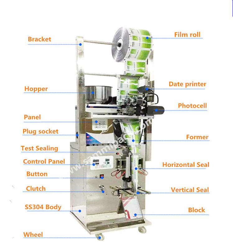 Multifunktionale kleine Beutel, Gewürzpulver, Getreide, Füllgewicht, Verpackungsmaschine, Teebeutel, Kaffee, automatische Verpackungsmaschine
