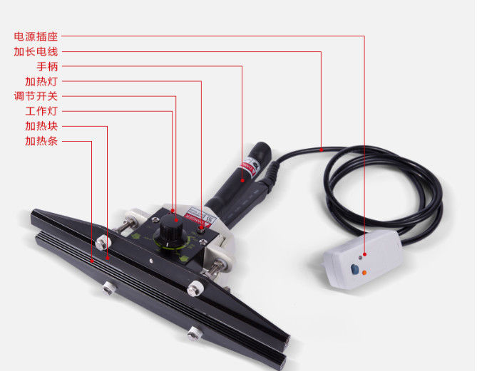 Portable Hand Clamp Sealer Wärmesiegelmaschine Aluminiumfolie-Tasche Kraftpapiertasche Verpackungsmaschine