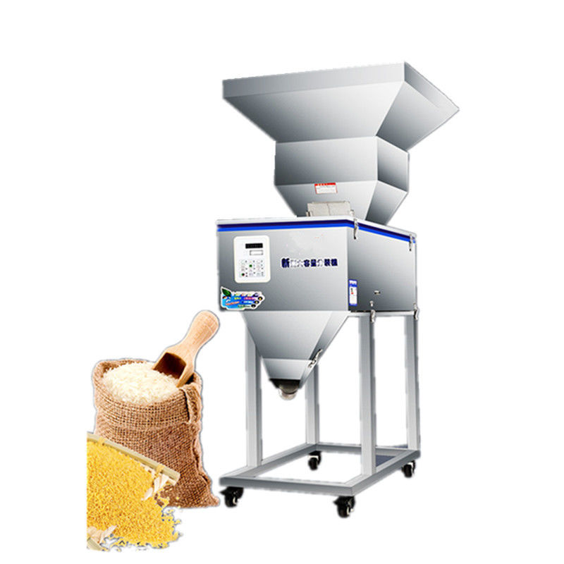 100-2500g Halbautomatische Granula-/Pulver-/Reis-/Kaffee-/ Gewürzgewichtsverpackungsmaschine mit großem Hopper