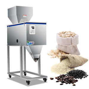 100-2500g Halbautomatische Granula-/Pulver-/Reis-/Kaffee-/ Gewürzgewichtsverpackungsmaschine mit großem Hopper