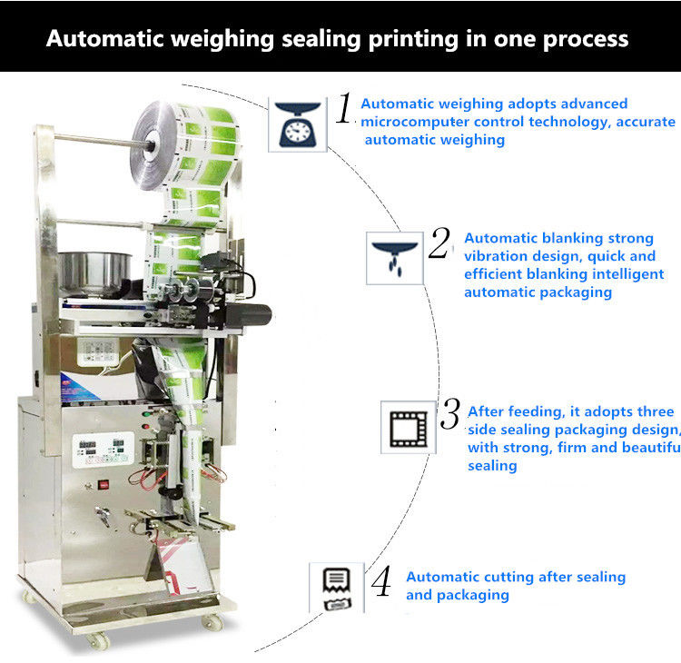Kleine elektrische automatische Gewürzpulverververpackungsmaschine für Trockenpulverfüll- und Dichtmaschine