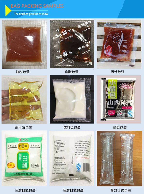 Kleine automatische Tasche mit Klecksäcke Stand-up Tasche Verpackung Seife Waschmittel Öl Saft Ketchup Pastensoße Füllung Flüssigkeit Verpackung