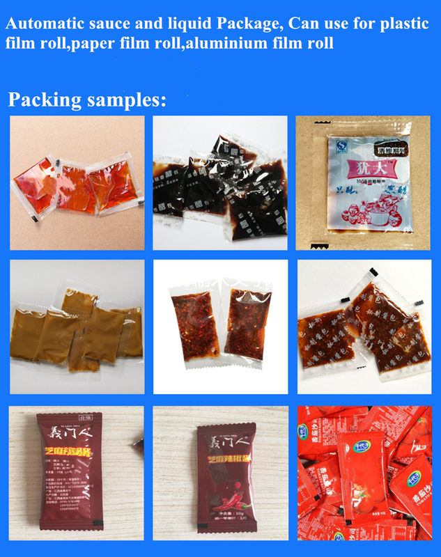 Kleine automatische Tasche mit Klecksäcke Stand-up Tasche Verpackung Seife Waschmittel Öl Saft Ketchup Pastensoße Füllung Flüssigkeit Verpackung