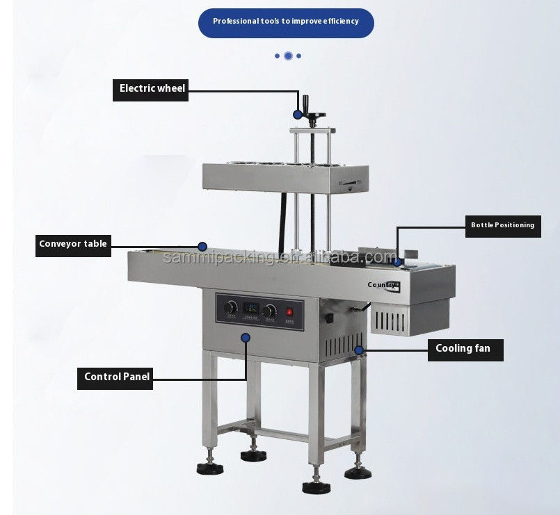 Elektromagnetische Induktionsdichtung für Glasflaschenkappe 20-60 mm/60-150 mm Spannung 220 V
