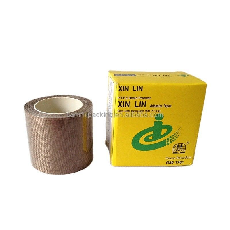 Braun PTFE beschichtet Glasfaserteppich für Schweißen und Versiegelung Gürtel Breite 13/15/19/25/30/50MM