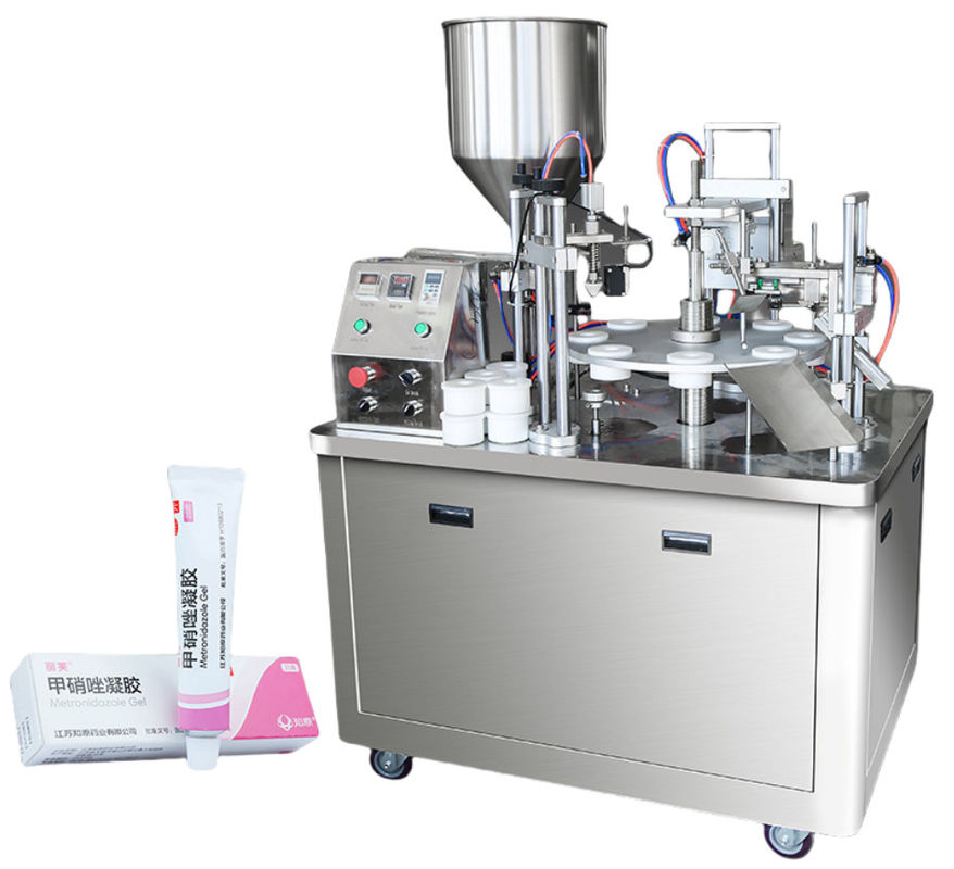 Automatischer Schlauchversiegelungs-Laminat-Zahnpasta-Lotion Automatische weiche Aluminium-Plastik-Schlauchfüll- und Versiegelungsmaschine