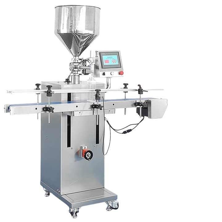 Automatische Servomotor Kolbenpumpe Fließgemüse Honigsaft Kosmetikcreme Heiße Soße Paste Flaschenfüllmaschine