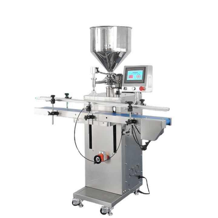 Automatische Servomotor Kolbenpumpe Fließgemüse Honigsaft Kosmetikcreme Heiße Soße Paste Flaschenfüllmaschine