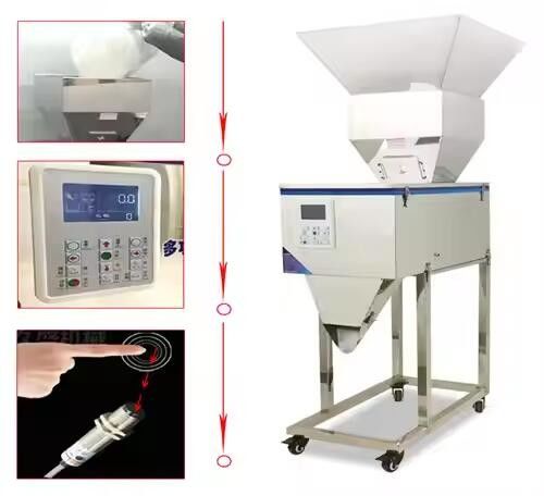 Automatische 100-2500G Gewürz / Kaffee / Waschmittel Pulvermaschine für Beutel Taschen Kartons Taschen für Wasser Tee Getränk Reis