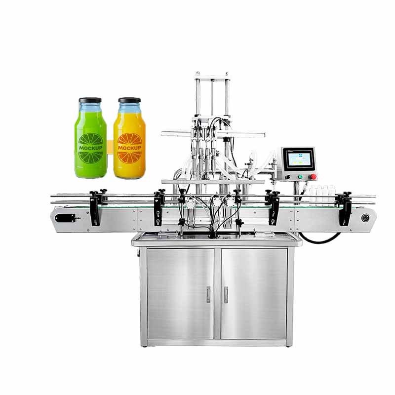 Automatische Produktionsmaschine Flasche Flüssigkeitsfüllung Verschluss Etikettierung Linie Edelstahl Ölfüllmaschine Lippenöl Milchkarton