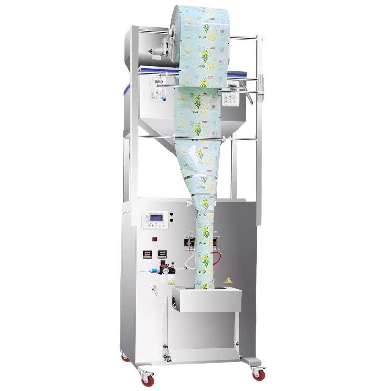 Multifunktionale Doppelkopf-Zuckerfüllmaschine Kaffeebohnen-Wägungspakemaschine 500g 1000g 450*470*1750MM Ware