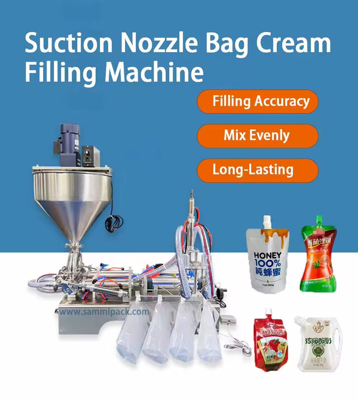 Hochwertige industrielle halbautomatische Honiggetränke Tasche Spritze Tasche Saftfüllmaschine mit Spritze