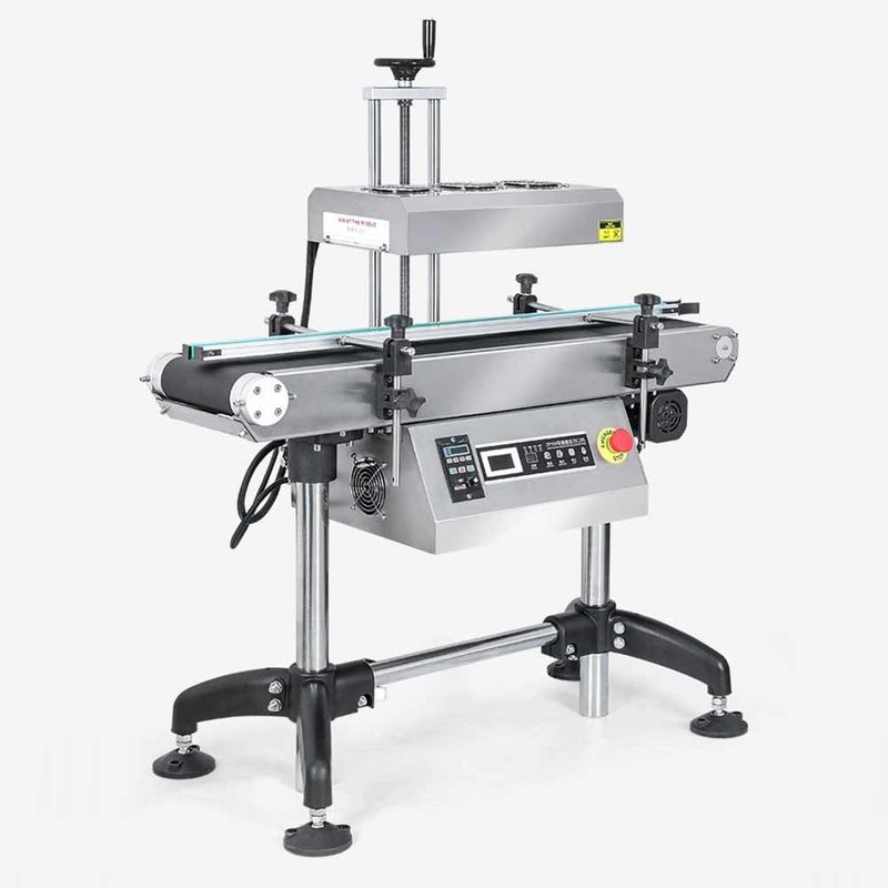 Hochleistungsfähige kontinuierliche vertikale automatische Induktionsdichtmaschine für Getränkedosenfässer Fässer Aluminiumfolie Flaschenkappe Ausrüstung