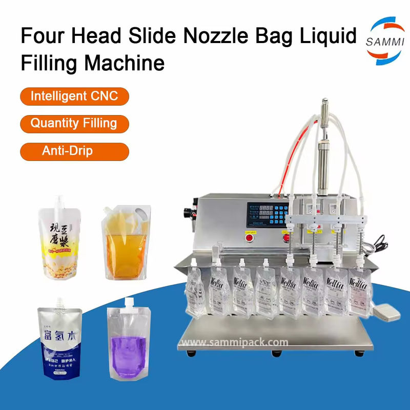 Hochgeschwindigkeits-automatische Sirup-Taschenfüllmaschine Honig-Spout-Tasche-Verpackungsmaschine Flüssigkeitsfüll- und Abdeckmaschine