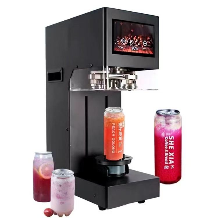 Touchscreen Intelligente Dosenversiegelungsmaschine Metall Kunststoff Soda Thunfisch Getränk Blechdosenversiegler Dosenverschlussmaschine