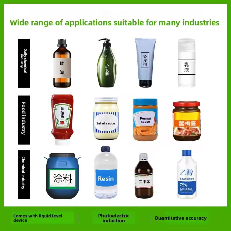 Einfache Bedienung Vollautomatische Servo Rotor Pumpe Paste Flüssigkeitsfüllmaschine für Honig Viskose Flüssigkeit Erdnussbutter Ketchup