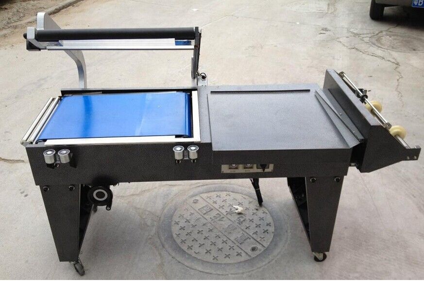 FQL-450+BSE-4525 L-Balken-Heißluft-Schrumpfverpackungs- und Siegelmaschine für Kleinunternehmen