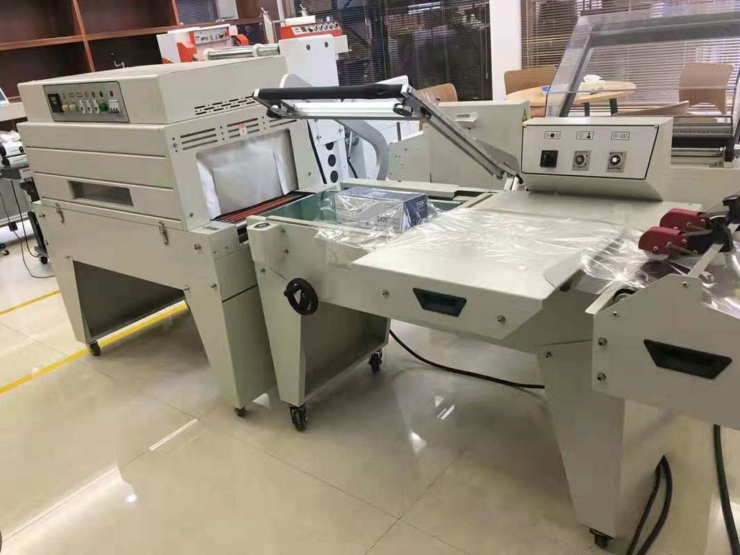 FQL-450+BSE-4525 L-Balken-Heißluft-Schrumpfverpackungs- und Siegelmaschine für Kleinunternehmen