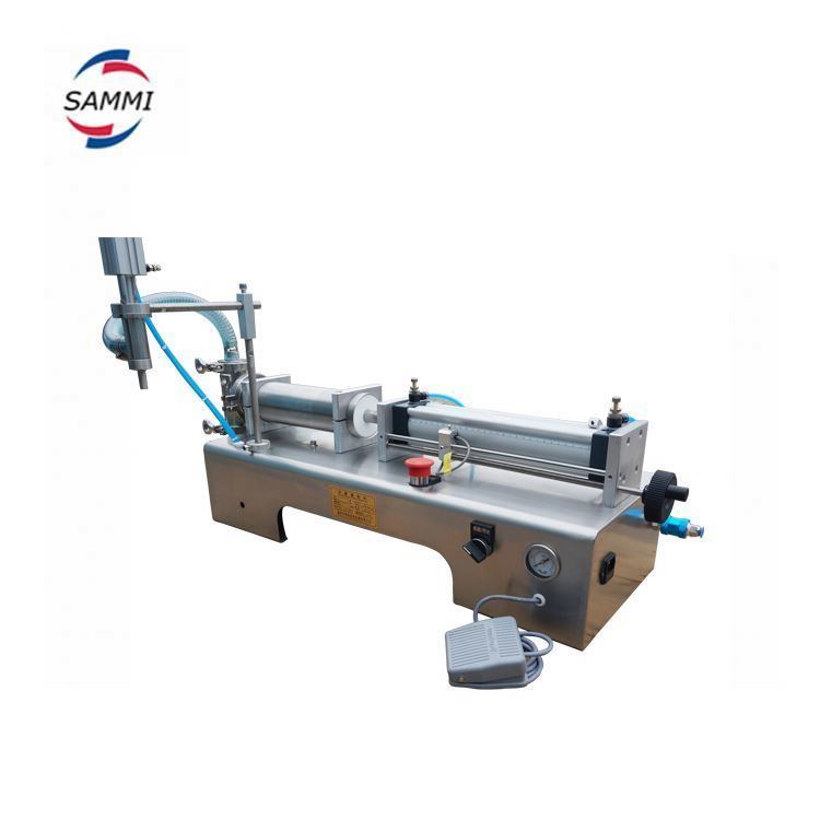 Neue pneumatische Flüssigkeits- und Chemikalienfüllmaschine Halbautomatische Kolbenvolumenfüllmaschine für Wasseröl Getränke