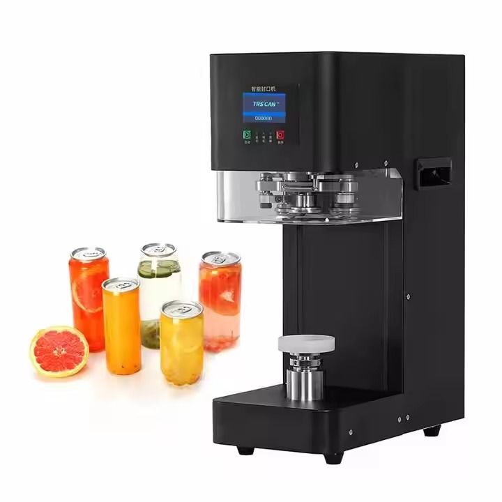 Heißer Verkauf Halbautomatische Dosenversiegelungsmaschine PET/Aluminium/Blechdosen-Verschließer für Getränke, Bubble Tea, Soda, Saft, Kaffee, Fabrikpreis