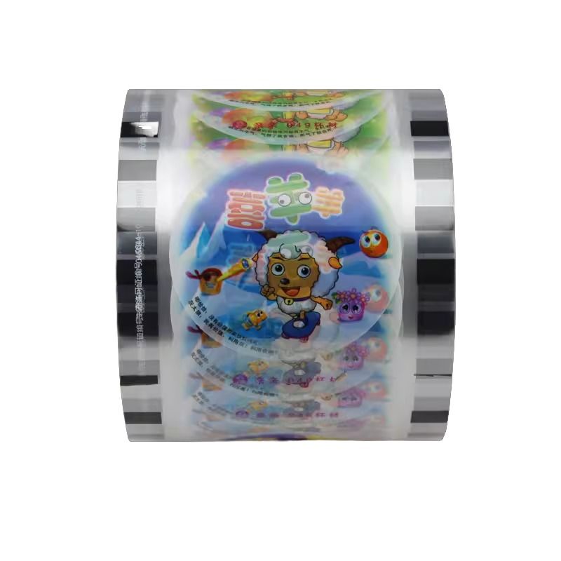 Individuell bedruckte Logo Einweg-Plastik-Bubble-Boba-Tea-Becher Versiegelungsrollen, individueller Druck, PP PET 95 mm Versiegelungsfolie