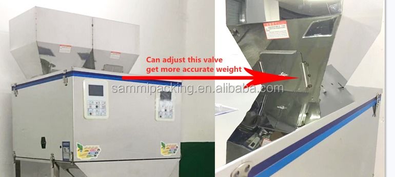 Hochwertige 50-5000g Pulverfüllmaschine Automatische Partikel Tee Getreide Nüsse Verpackung Wiegefüller Verpackungsmaschinen