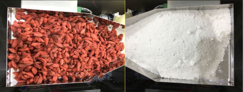 Hochpräzise halbautomatische intelligente Teepulver- und Getreidepartikelverpackungsmaschine für Lebensmittel und Getränke mit Motor-Kernkomponente