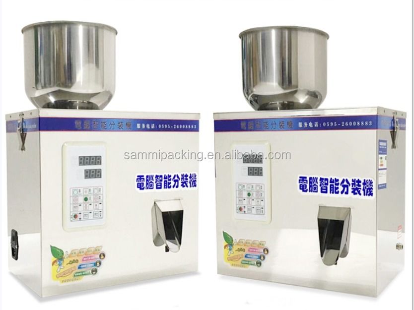 2-200g Halbautomatischer Salzpillenfüller-Verpackungsmaschine mit effizientem Motor für granulare Pulver-, Chemie- und Getränkeanwendungen