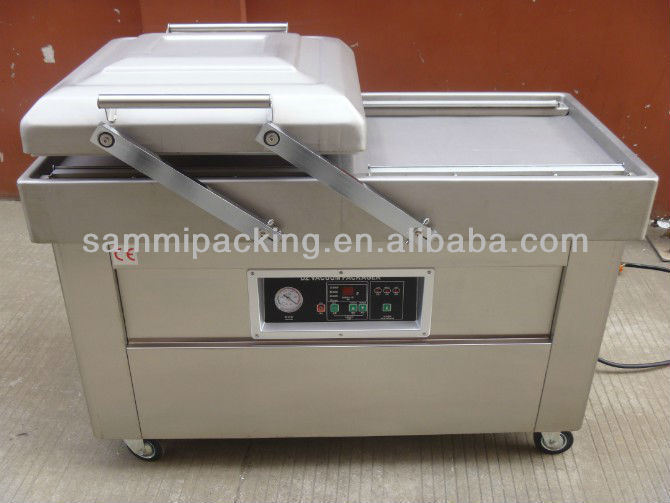 Multifunktionelle Doppelkammer Vakuumverpackungsmaschine für Rindfleisch Speck Huhn Tofu Erdnuss Meeresfrüchte