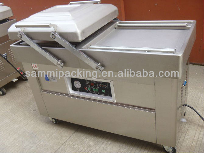 Multifunktionelle Doppelkammer Vakuumverpackungsmaschine für Rindfleisch Speck Huhn Tofu Erdnuss Meeresfrüchte