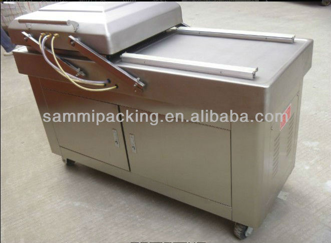 Multifunktionelle Doppelkammer Vakuumverpackungsmaschine für Rindfleisch Speck Huhn Tofu Erdnuss Meeresfrüchte