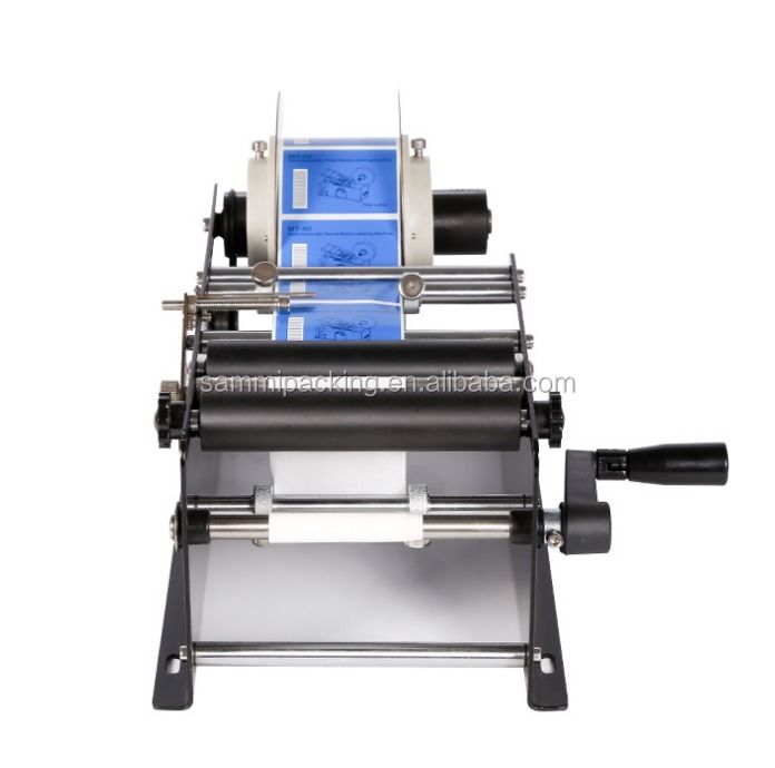 Einfach zu bedienende, kleine Aufkleber-Handbuch-Rundflaschen-Etikettiermaschine, Etikettiergerät