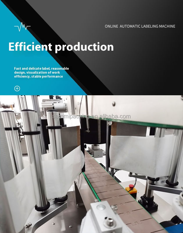 Hochwertige doppelseitige Etikettiermaschine Präzisions-Papieretikettenapplikator für Kosmetik- und Weinflaschen Vorder- & Rückseite 2-seitig