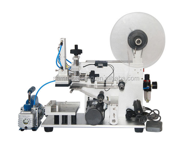 Neues Design Automatischer Halbautomatischer Etikettiermaschine für Quadratische Flaschen, Beutel, Lebensmittel, Getränke, Chemikalien, Verpackungen, Holzkartons