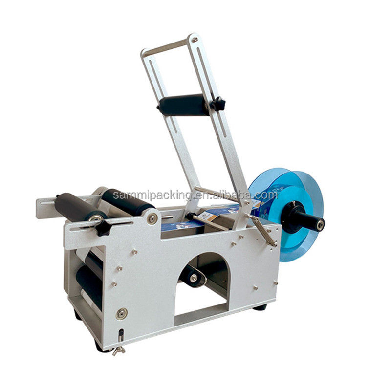 Semi-automatische Etikettiermaschine für 10 ml Glasfläschchen, horizontale Flaschen-Karton-/Dosenverpackung, elektromotorisch angetrieben, Zustand: Neu