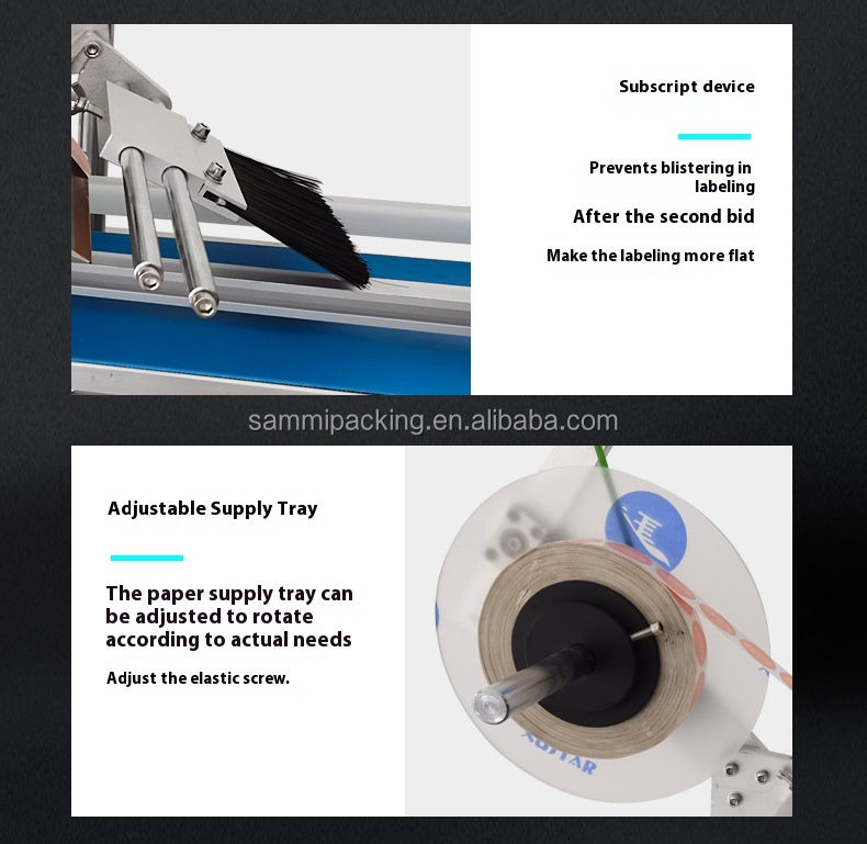Fabrikpreis Hochpräzisions-Etikettiermaschine für flache Flaschen, Kartons, Karten, Beutel - Top&Bottom Selbstklebe-Etikettierer