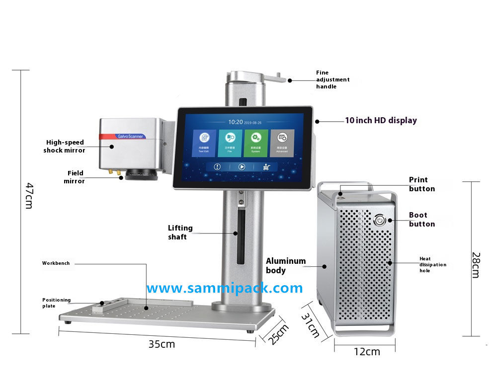 Lasergravur mit niedrigem Wartungsaufwand für Metallteile